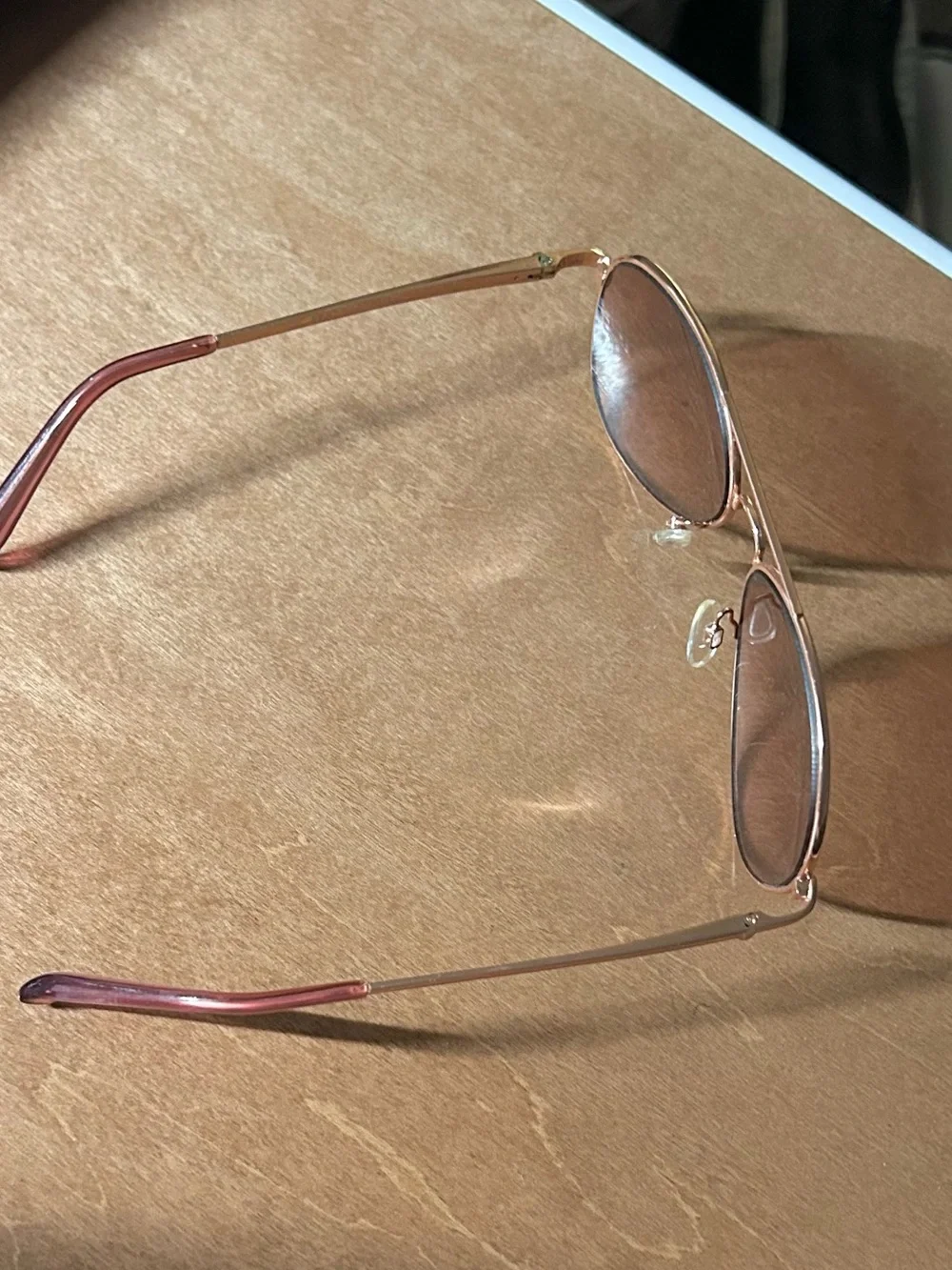 aeropostale uv rose / brown tinted sunglasses